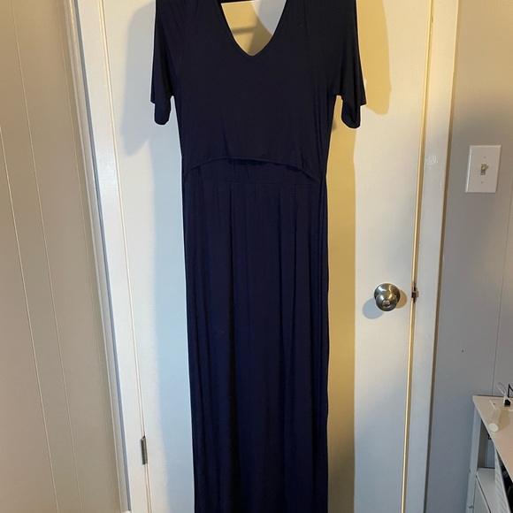 Latched Mama Starlet Maxi Dress/Navy/L - Picture 5 of 5